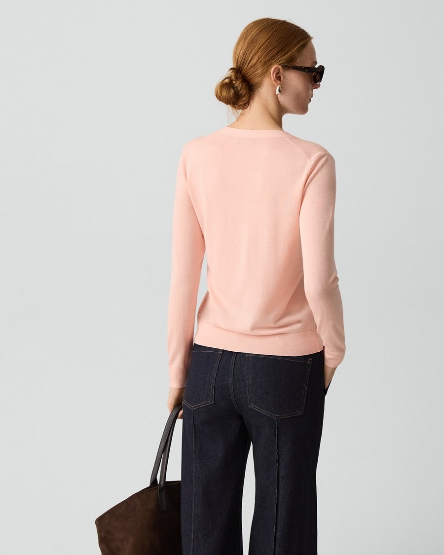 V-Neck Cardigan in Regal Wool