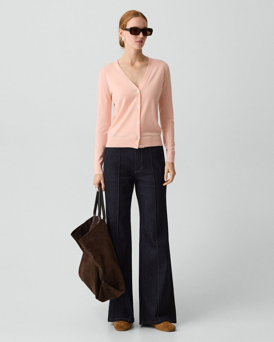 V-Neck Cardigan in Regal Wool