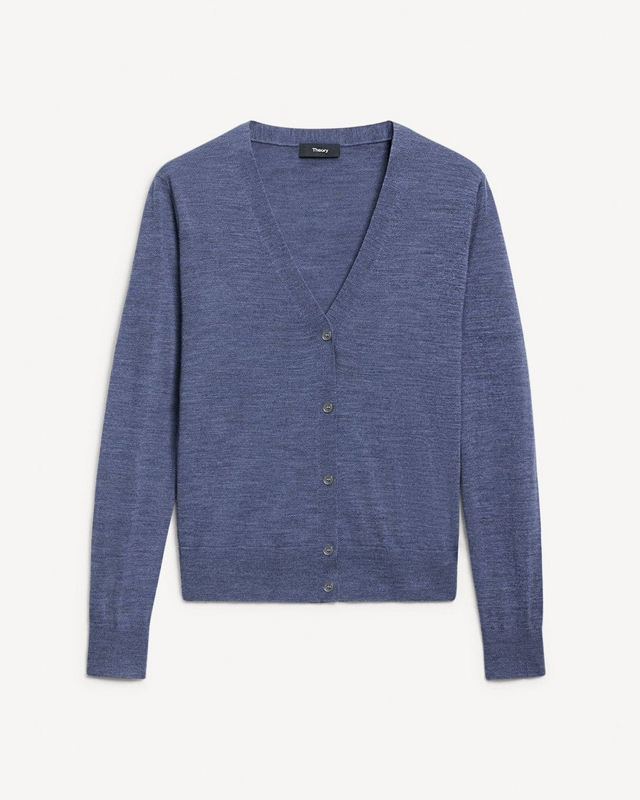 V-Neck Cardigan in Regal Wool