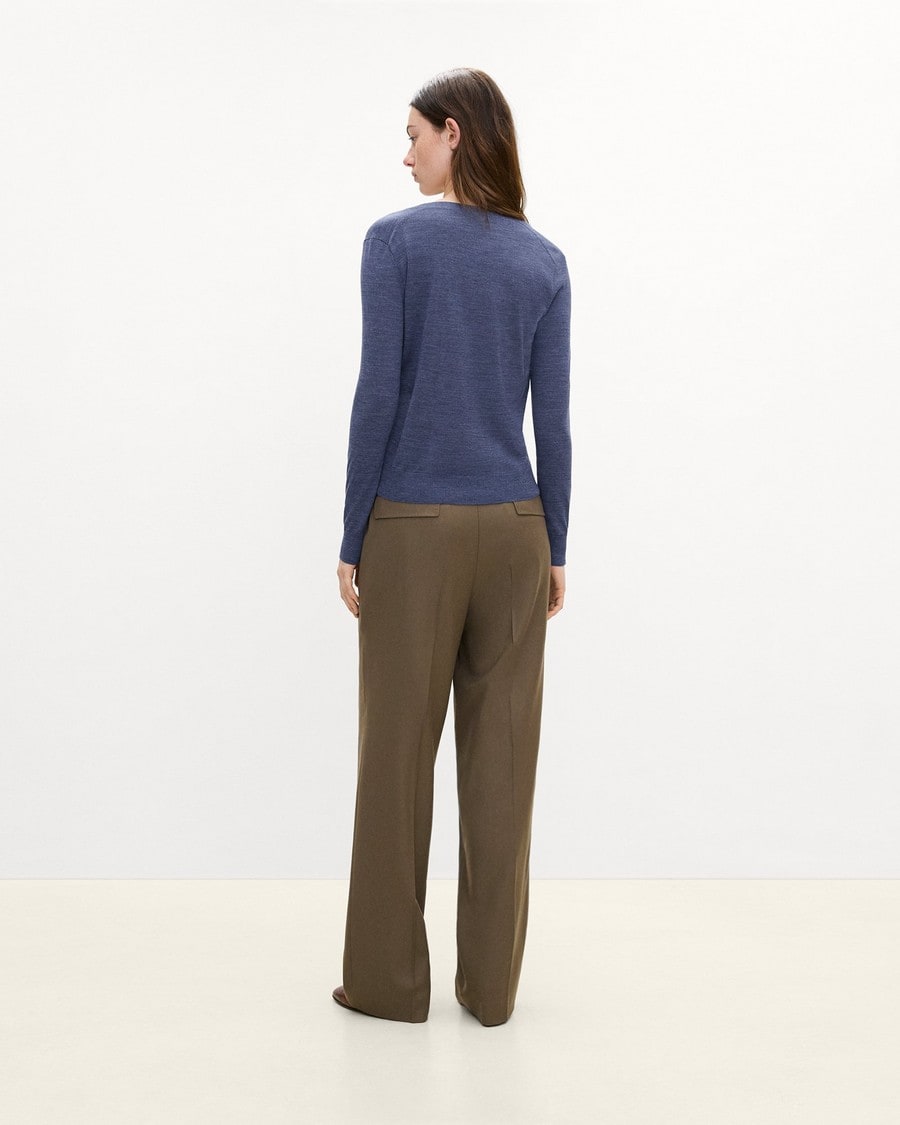 V-Neck Cardigan in Regal Wool