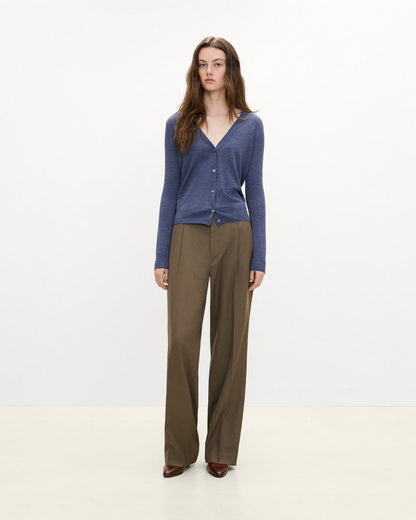 V-Neck Cardigan in Regal Wool