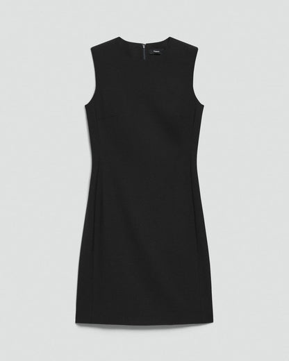 Sleeveless Fitted Dress in Good Wool