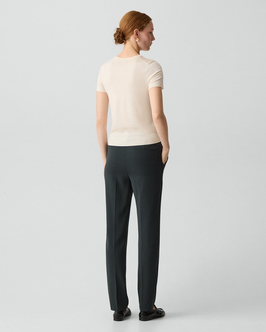 Treeca Full Length Pant in Admiral Crepe