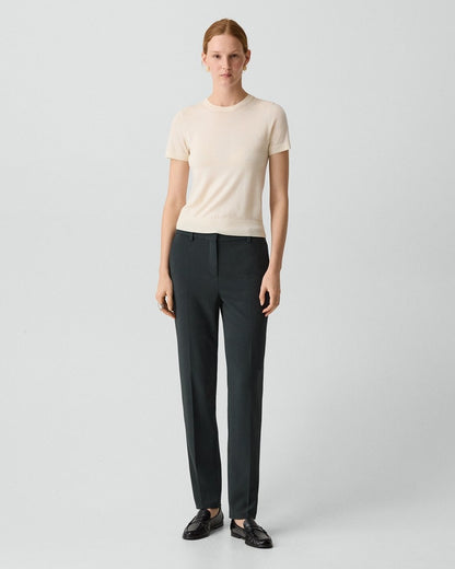 Treeca Full Length Pant in Admiral Crepe