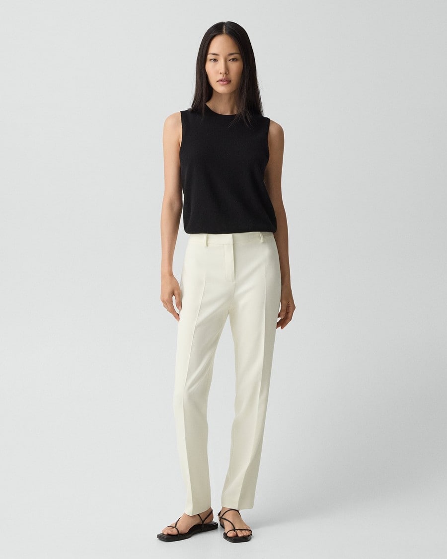 Treeca Full Length Pant in Admiral Crepe