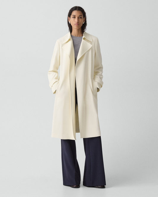 Oaklane Trench Coat in Admiral Crepe