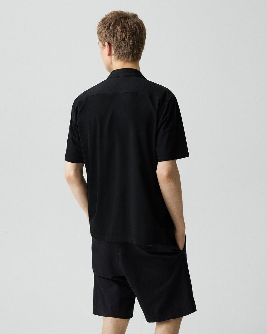 Irving Short-Sleeve Shirt in Structure Knit