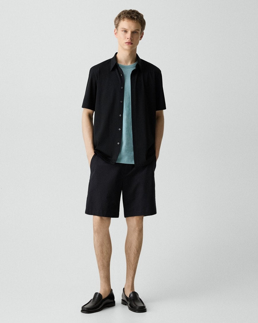 Irving Short-Sleeve Shirt in Structure Knit