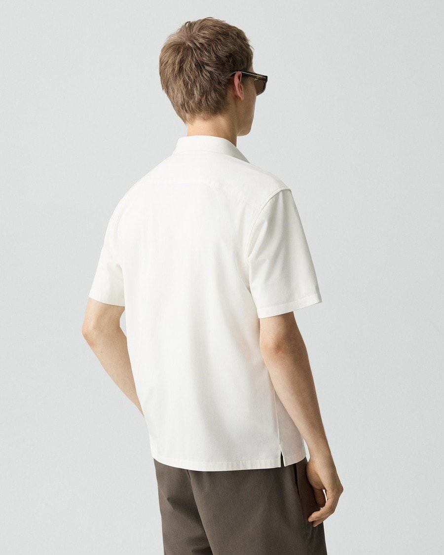 Irving Short-Sleeve Shirt in Structure Knit