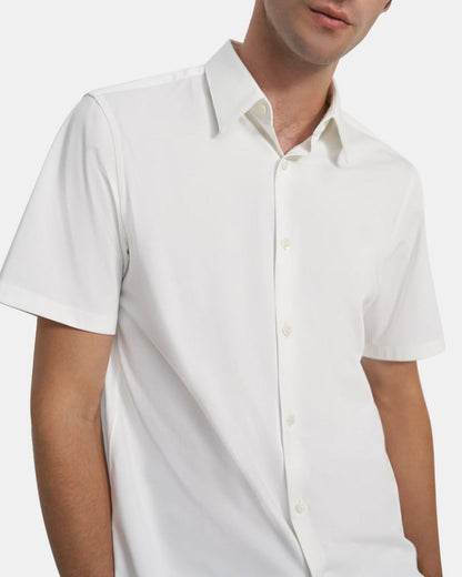 Irving Short-Sleeve Shirt in Structure Knit