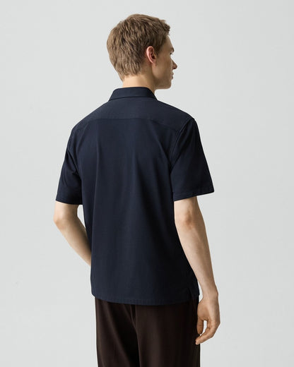 Irving Short-Sleeve Shirt in Structure Knit