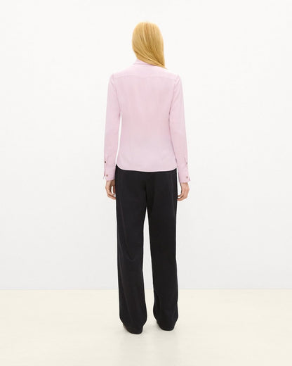 Fitted Shirt in Silk Georgette
