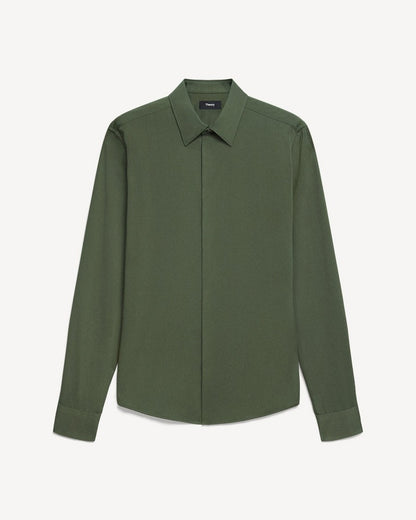 Fitted Shirt in Silk Georgette