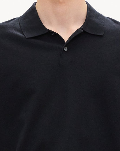 Goris Long-Sleeve Polo Shirt in Light Bilen