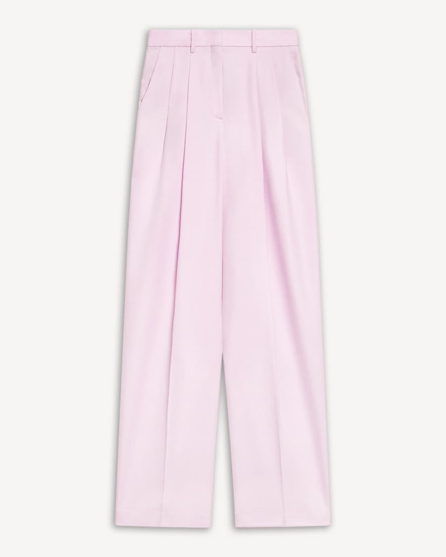 Double Pleat Pant, 29’’ in Sleek Flannel