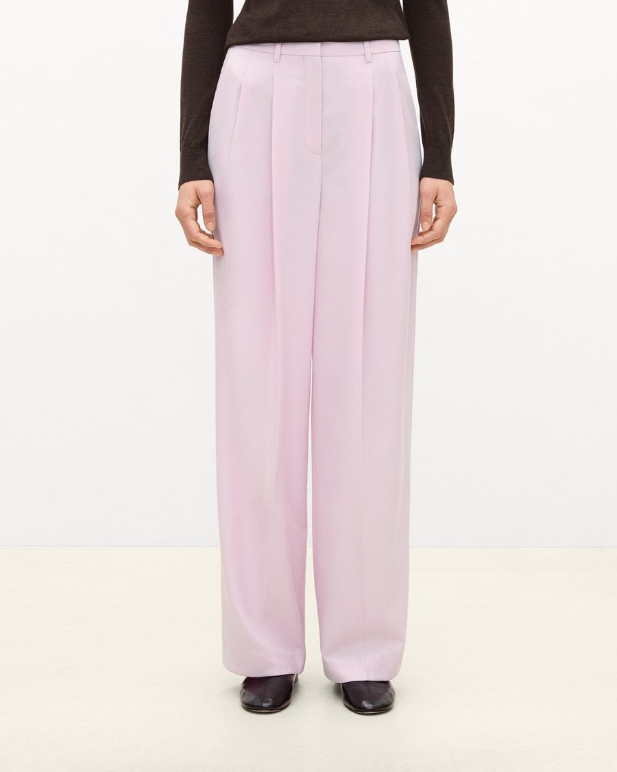 Double Pleat Pant, 29’’ in Sleek Flannel