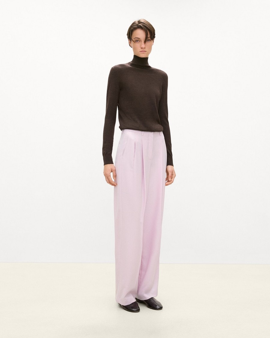 Double Pleat Pant, 29’’ in Sleek Flannel