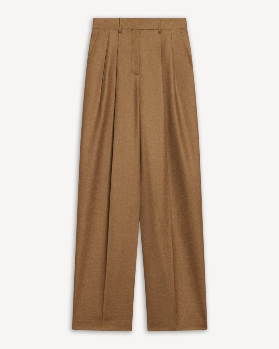 Double Pleat Pant, 29’’ in Sleek Flannel