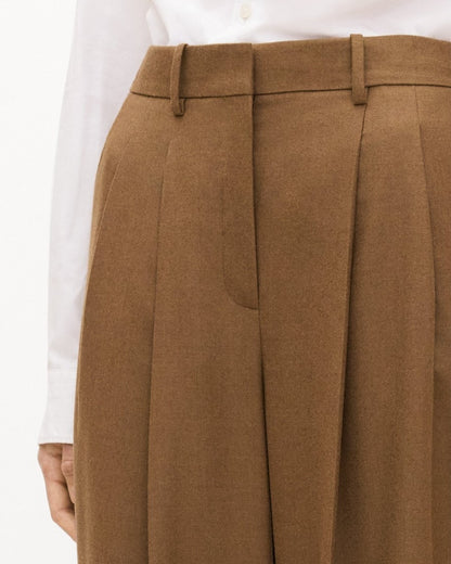 Double Pleat Pant, 29’’ in Sleek Flannel