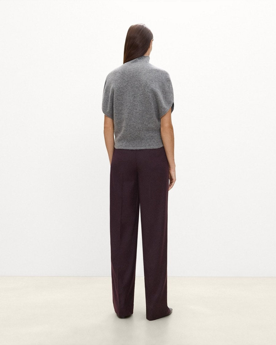 Double Pleat Pant, 29’’ in Sleek Flannel
