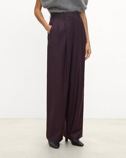 Double Pleat Pant, 29’’ in Sleek Flannel