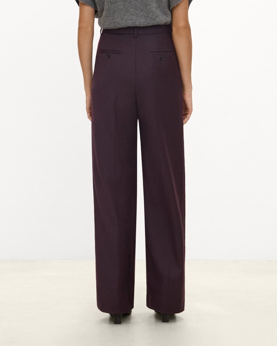 Double Pleat Pant, 29’’ in Sleek Flannel