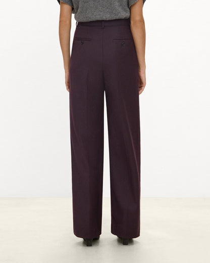 Double Pleat Pant, 29’’ in Sleek Flannel