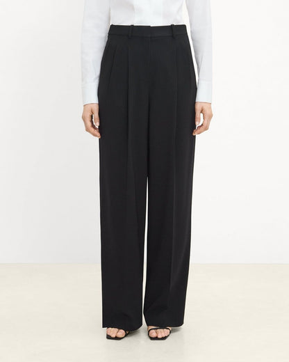 Double Pleat Pant in Admiral Crepe