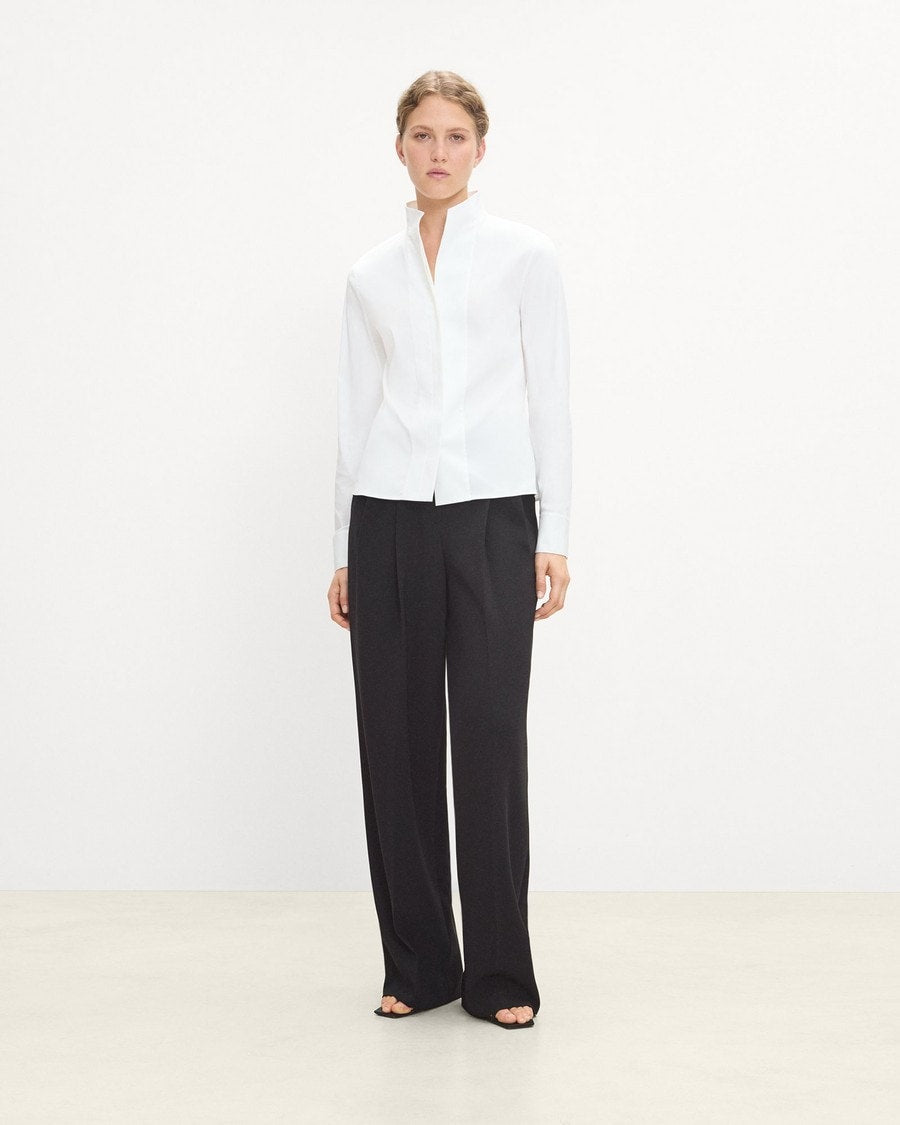 Double Pleat Pant in Admiral Crepe