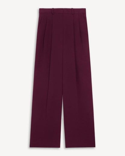 Double Pleat Pant in Admiral Crepe