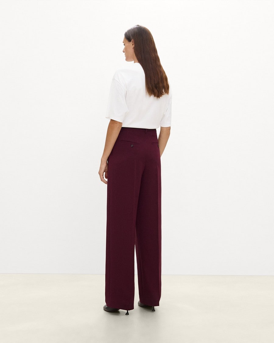 Double Pleat Pant in Admiral Crepe