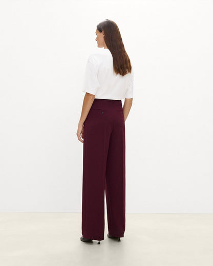 Double Pleat Pant in Admiral Crepe