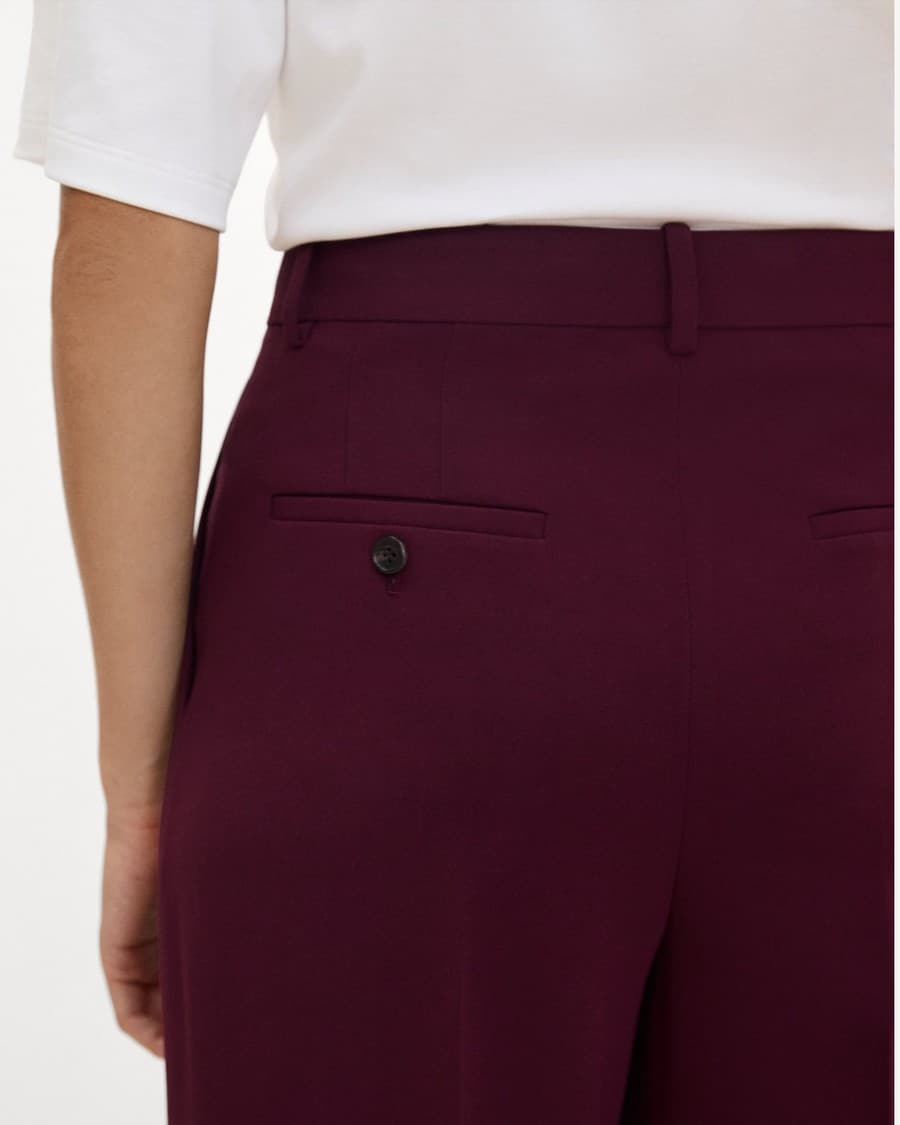 Double Pleat Pant in Admiral Crepe