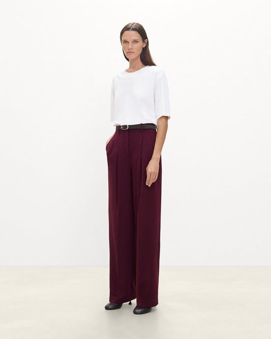 Double Pleat Pant in Admiral Crepe