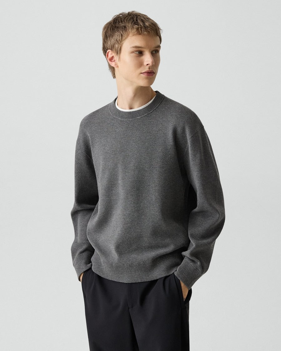 Relaxed Crewneck Sweatshirt in Light Bilen