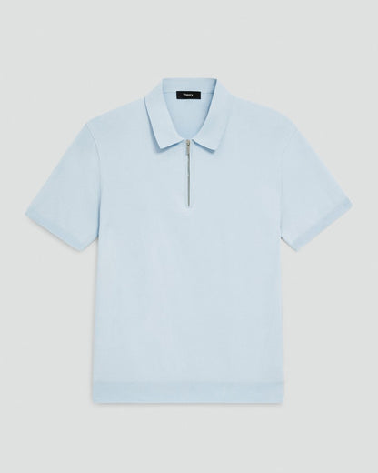 Quarter-Zip Polo Shirt in Light Bilen