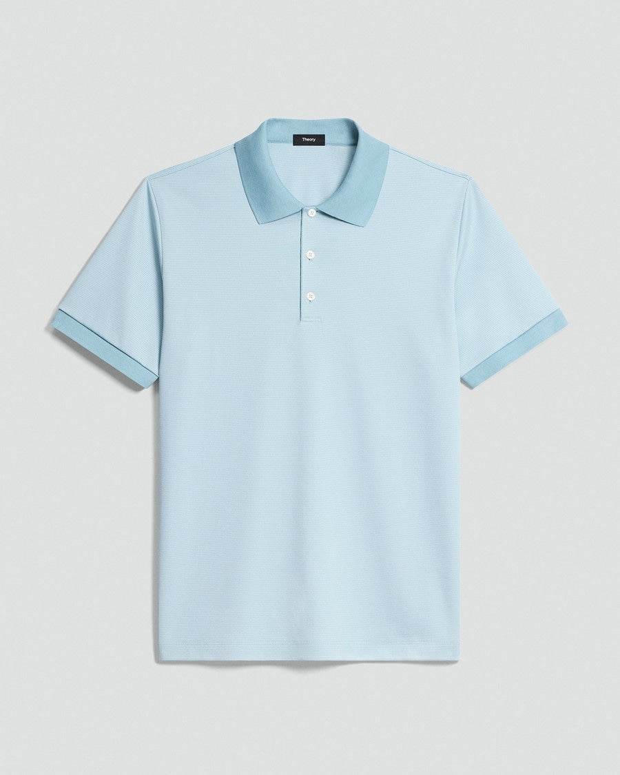 Polo Shirt in Cotton-Blend Jacquard