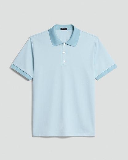 Polo Shirt in Cotton-Blend Jacquard