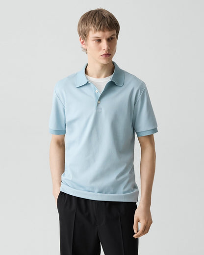 Polo Shirt in Cotton-Blend Jacquard