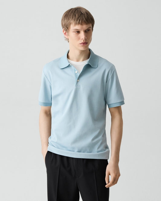 Polo Shirt in Cotton-Blend Jacquard