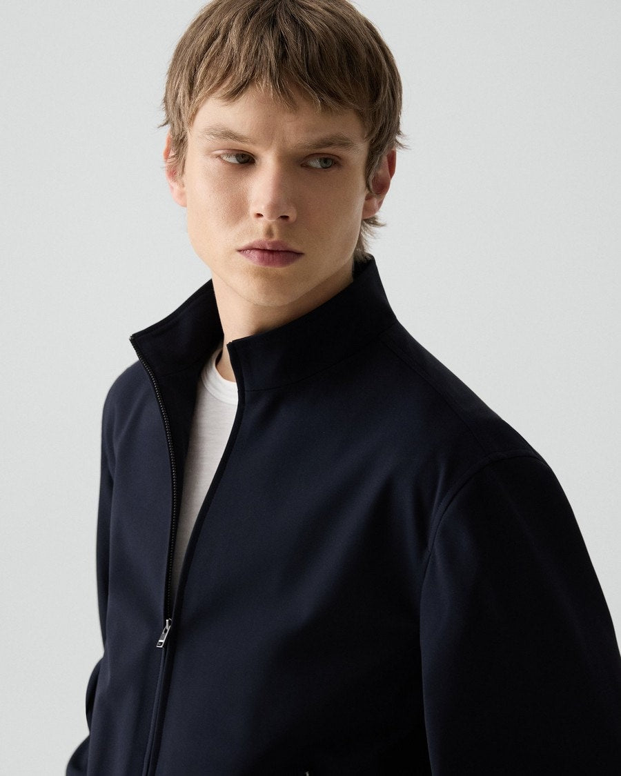 Straight Zip Jacket in Precision Ponte