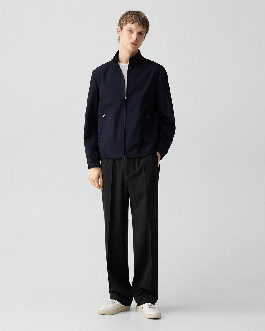 Straight Zip Jacket in Precision Ponte