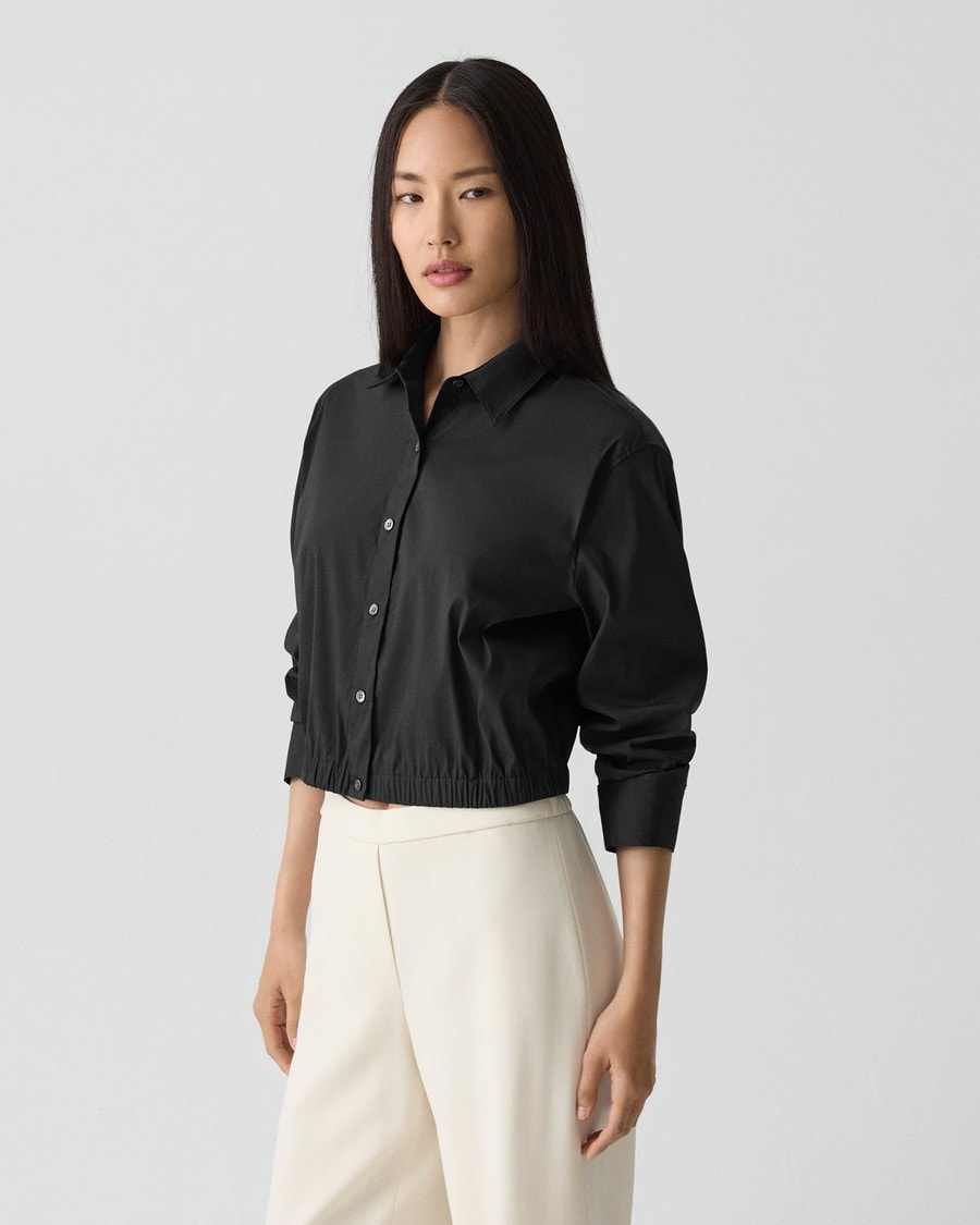 Cropped Shirt in Good Cotton