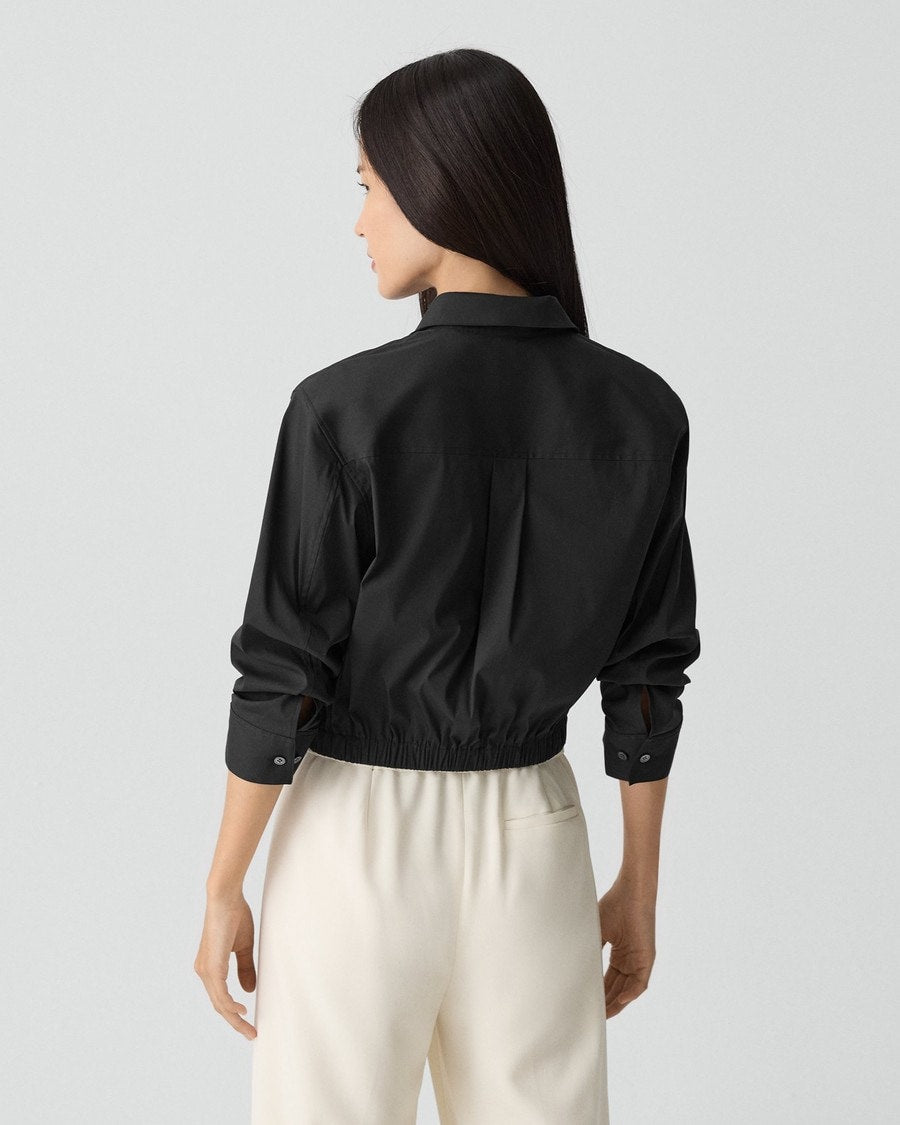 Cropped Shirt in Good Cotton