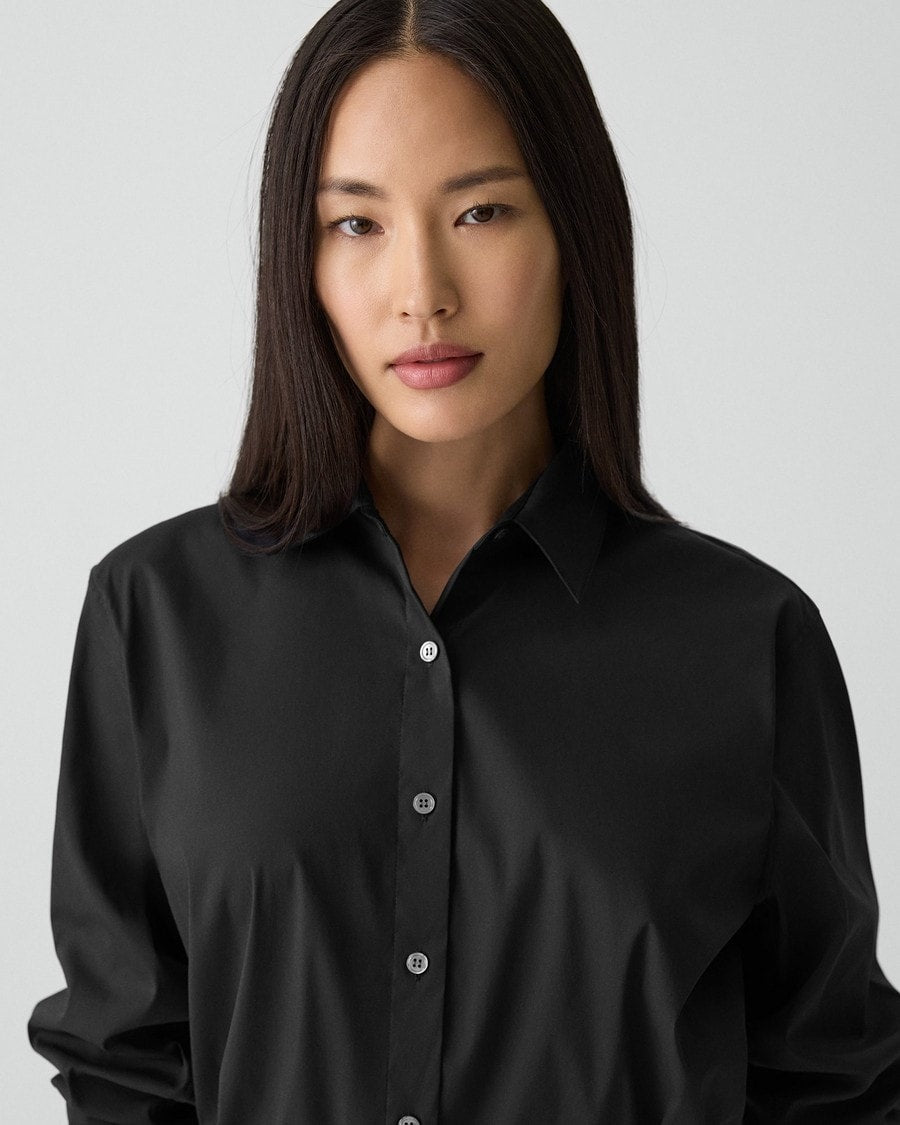 Cropped Shirt in Good Cotton
