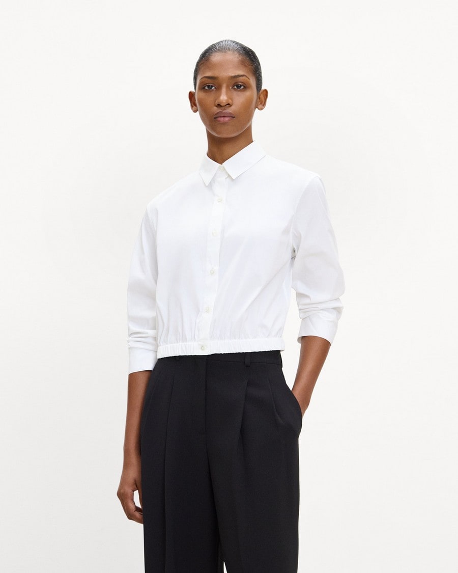 Cropped Shirt in Good Cotton