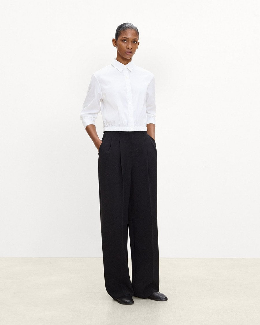 Cropped Shirt in Good Cotton