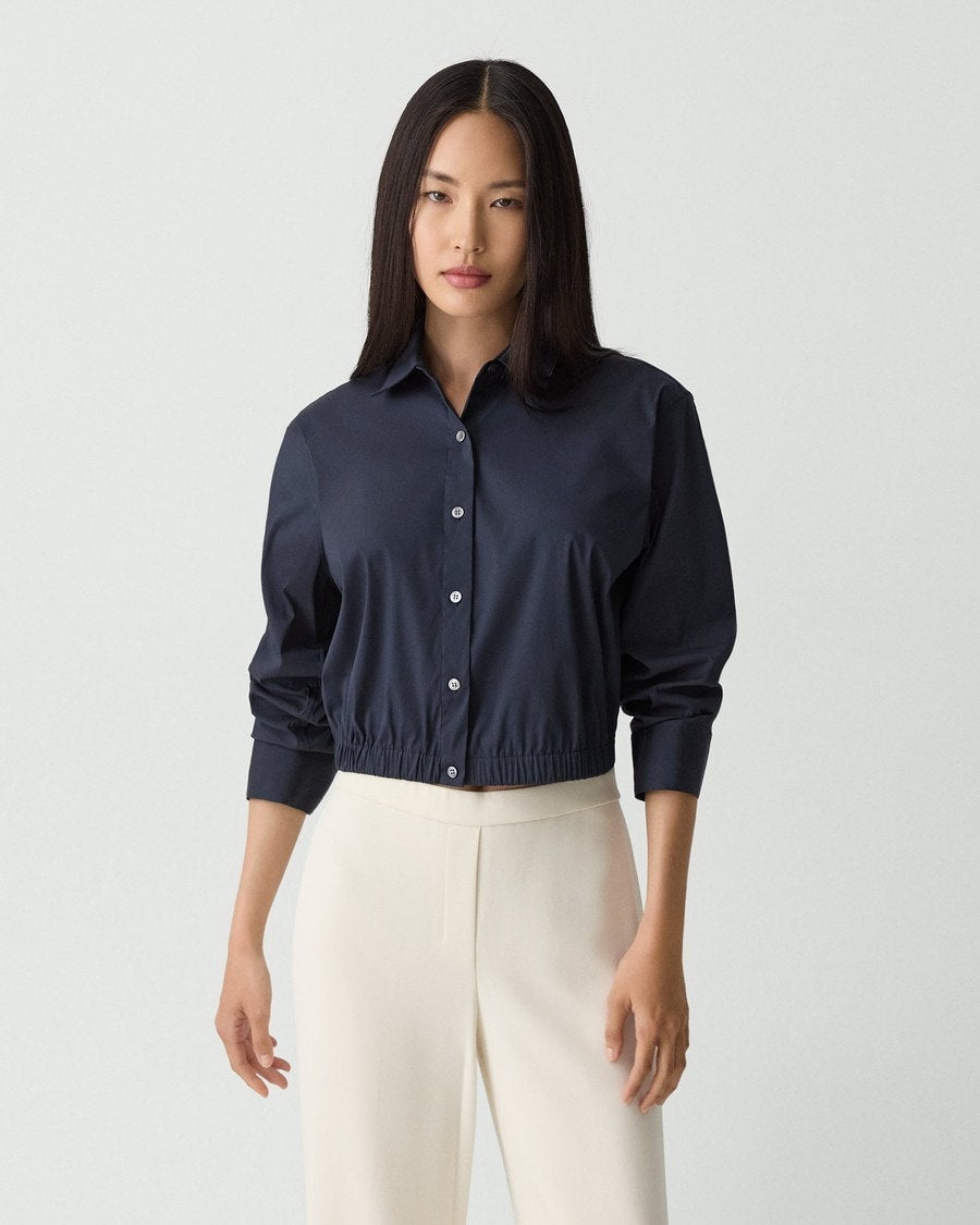Cropped Shirt in Good Cotton