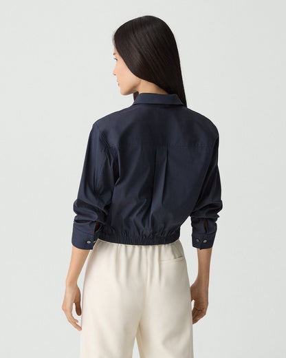 Cropped Shirt in Good Cotton