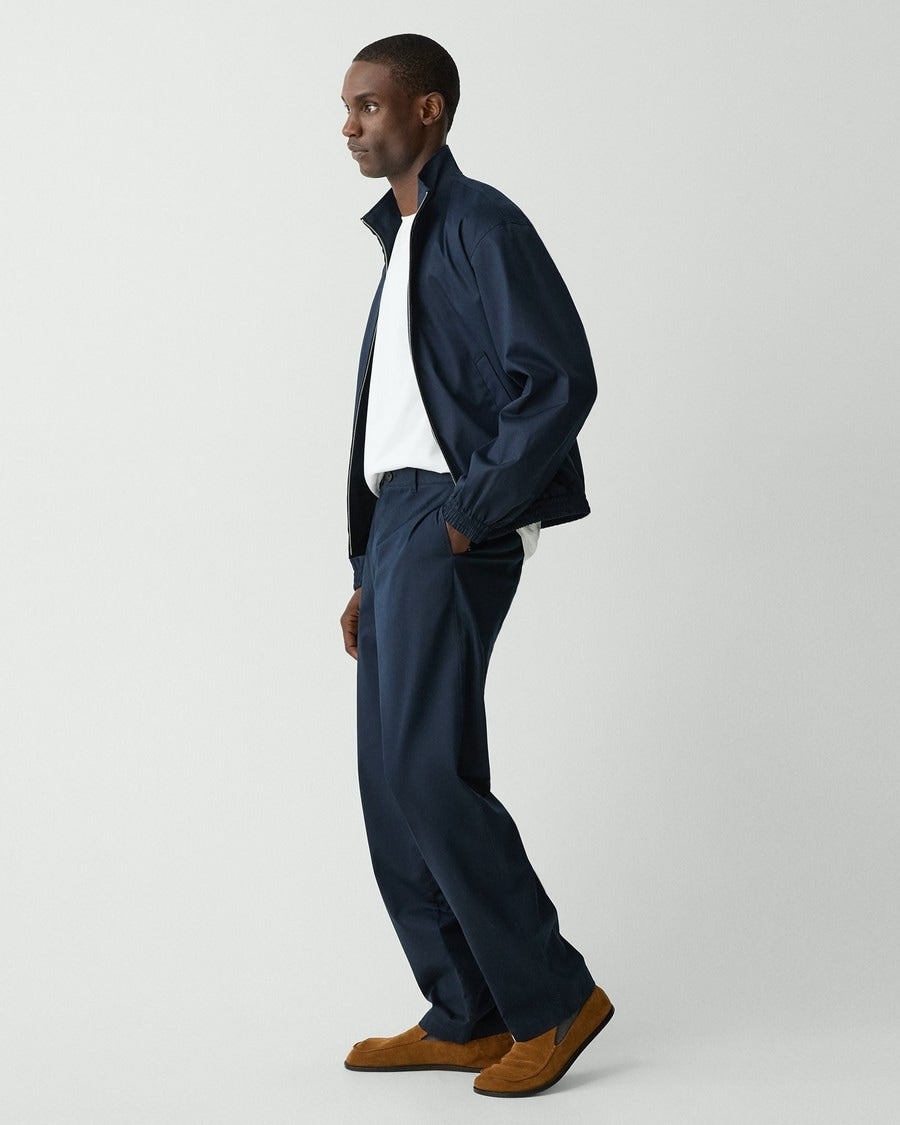 Straight Pant in Cotton-Blend Twill